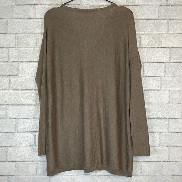 Eileen Fisher Merino Wool V Neck Sweater S - Picture 3 of 5